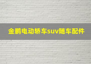 金鹏电动轿车suv随车配件