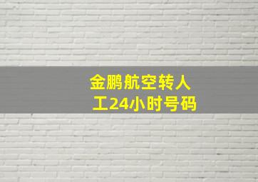 金鹏航空转人工24小时号码