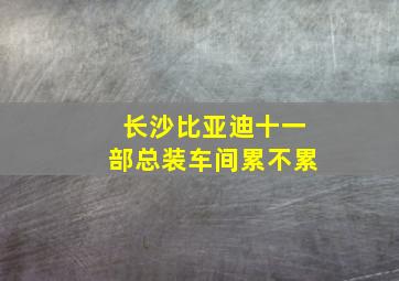 长沙比亚迪十一部总装车间累不累