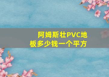 阿姆斯壮PVC地板多少钱一个平方