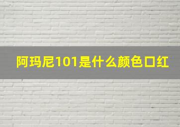 阿玛尼101是什么颜色口红