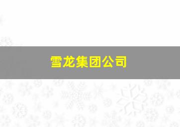 雪龙集团公司