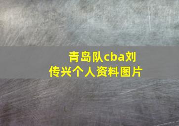 青岛队cba刘传兴个人资料图片