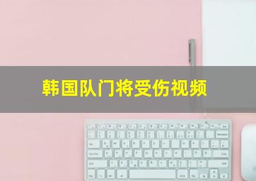 韩国队门将受伤视频