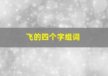 飞的四个字组词