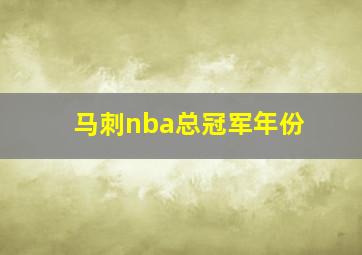 马刺nba总冠军年份