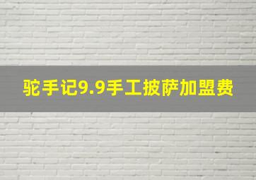 驼手记9.9手工披萨加盟费