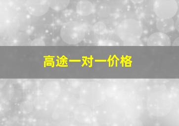 高途一对一价格