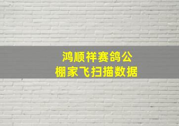 鸿顺祥赛鸽公棚家飞扫描数据