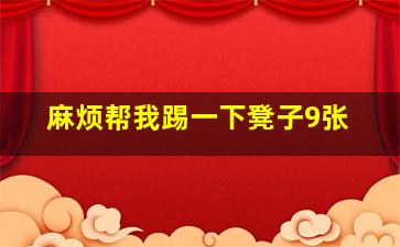 麻烦帮我踢一下凳子9张