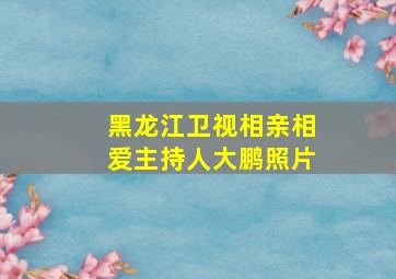 黑龙江卫视相亲相爱主持人大鹏照片