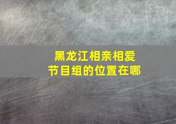 黑龙江相亲相爱节目组的位置在哪