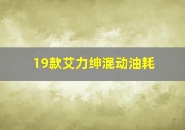 19款艾力绅混动油耗