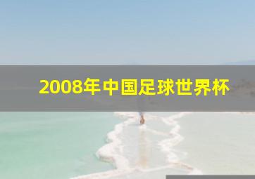 2008年中国足球世界杯