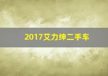 2017艾力绅二手车