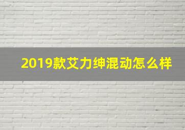 2019款艾力绅混动怎么样