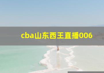 cba山东西王直播006