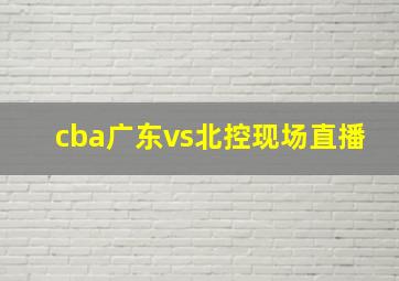 cba广东vs北控现场直播