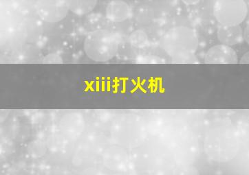 xiii打火机