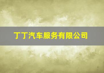 丁丁汽车服务有限公司