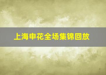 上海申花全场集锦回放