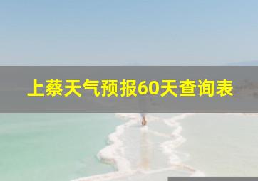 上蔡天气预报60天查询表