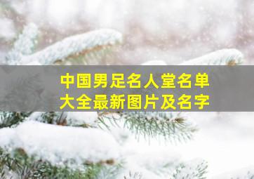 中国男足名人堂名单大全最新图片及名字