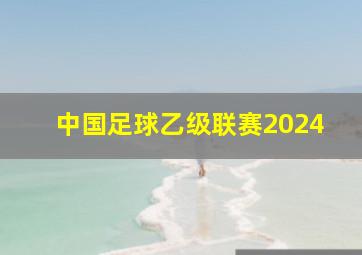 中国足球乙级联赛2024