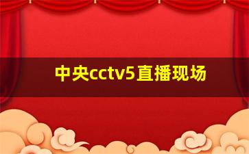 中央cctv5直播现场