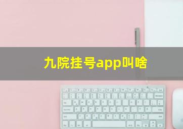 九院挂号app叫啥