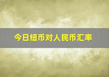 今日纽币对人民币汇率