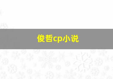 俊哲cp小说