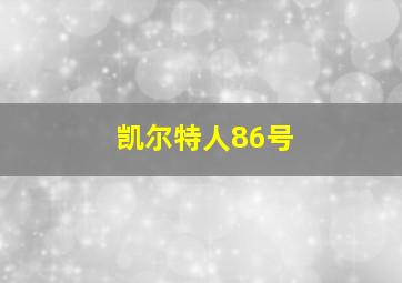 凯尔特人86号