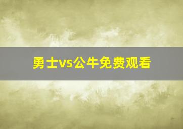 勇士vs公牛免费观看