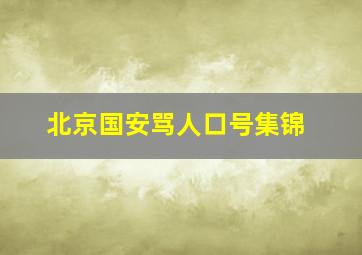 北京国安骂人口号集锦