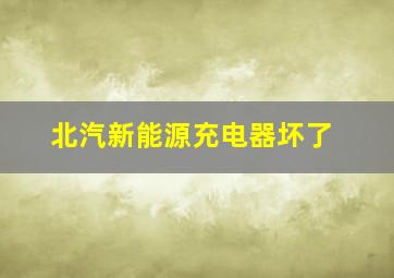 北汽新能源充电器坏了