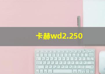 卡赫wd2.250