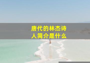 唐代的林杰诗人简介是什么