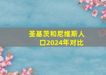 圣基茨和尼维斯人口2024年对比