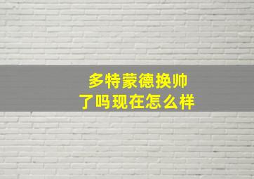 多特蒙德换帅了吗现在怎么样