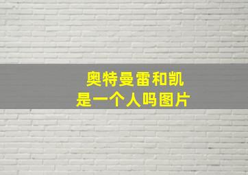 奥特曼雷和凯是一个人吗图片