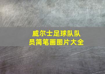 威尔士足球队队员简笔画图片大全