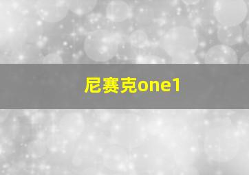 尼赛克one1