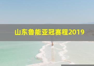 山东鲁能亚冠赛程2019