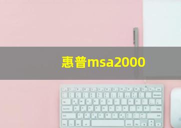 惠普msa2000