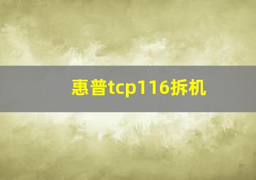 惠普tcp116拆机