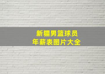 新疆男篮球员年薪表图片大全