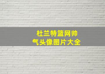 杜兰特篮网帅气头像图片大全