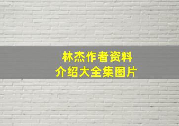 林杰作者资料介绍大全集图片