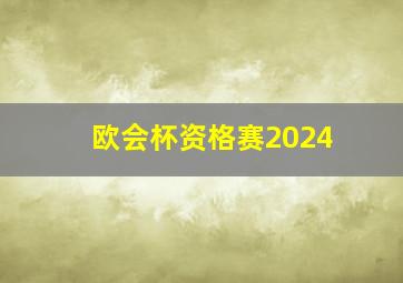 欧会杯资格赛2024